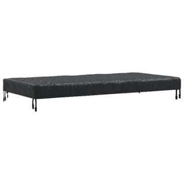 Vidaxl Pokrov za mizo Enobarvno Črna 182 x 92 x 15 cm blago