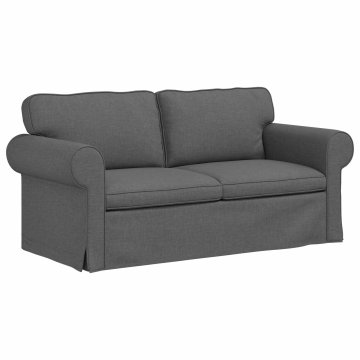 Vidaxl Kavč Temno siva 175 x 82 x 80 cm blago