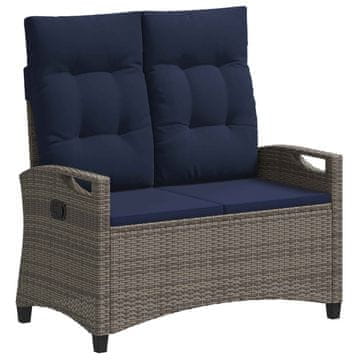 Vidaxl Vrtna klop z blazino 105 x 60 x 112 cm jeklo
