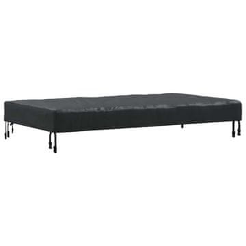 Vidaxl Pokrov za mizo Enobarvno Črna 122 x 72 x 15 cm blago