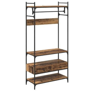 Vidaxl Garderobna omara Star les 89 x 39 x 184,5 cm Konstruiran les
