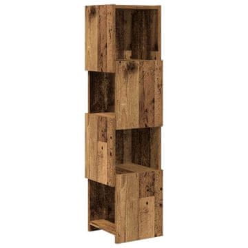Vidaxl Kotna omarica Star les 25,5x25x102cm Konstruiran les