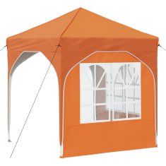 Vidaxl Zložljivi šotor za zabave 192 x 192 x 245 cm Oranžna