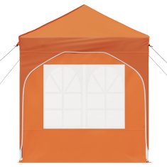 Vidaxl Zložljivi šotor za zabave 192 x 192 x 245 cm Oranžna