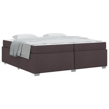 Vidaxl Konstrukcija postelje Temno rjava 200 x 200 cm blago
