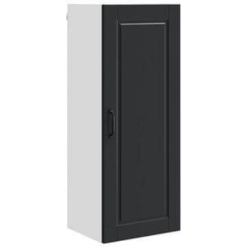Vidaxl Omarica na steni PORTO Črna 40 x 31 x 100 cm Konstruiran les