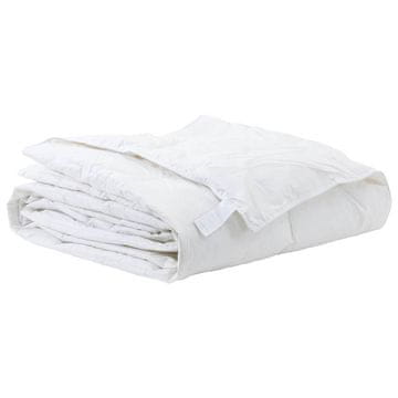 Vidaxl Odeja Bela 260 x 220 cm Perje