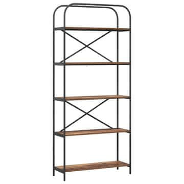 Vidaxl Knjižna polica Star les 80 x 30 x 183 cm Konstruiran les