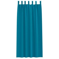 Vidaxl Zavese za zatemnitev z obroči 2 szt. Turkizna 260 x 140 cm