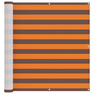 Vidaxl Balconska mreža Oranžna in Rjava 120 x 200 cm