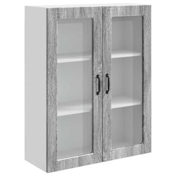 Vidaxl Plošča za pomivalni stroj Kalmar Siva Sonoma 80 x 31 x 100 cm