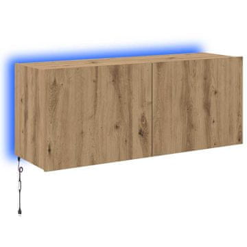 Vidaxl TV stenska omara Umetni hrast 100 x 35 x 41 cm Konstruiran les