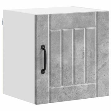 Vidaxl Omarica na steni LUCCA Betonsko siva 40 x 31 x 40 cm