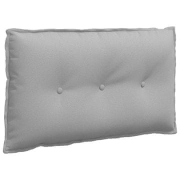 Vidaxl Poglavni vzglavnik Oblačno siva 80 x 19 x 50 cm blago