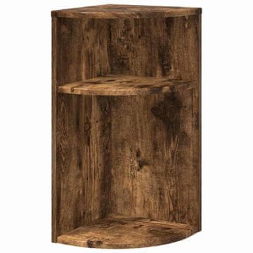 Vidaxl Stranska miza Dimljeni oreh 29,6 x 29,6 x 60 cm Konstruiran les