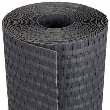 Vidaxl Balconska mreža Temno siva 500 x 100 cm poli ratan