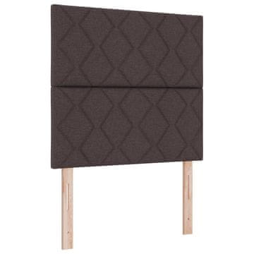 Vidaxl LED glava postelje Rjava 100 cm blago
