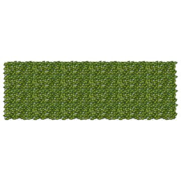 Vidaxl Ograja za balkon z listi Zelena in Rumena 300 x 100 cm