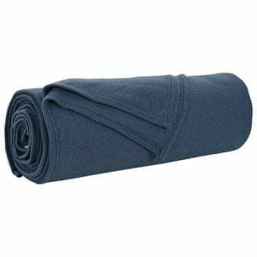 Vidaxl Odeja Temno modra 280 x 210 cm Flis