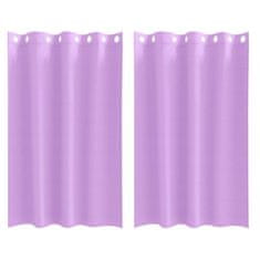 Vidaxl Zavese za zatemnitev z obroči 2 szt. Vijolična 175 x 140 cm