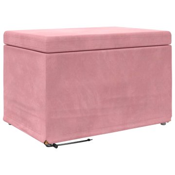 Vidaxl Stolica Roza 61 x 41 x 40 cm Samet in Umetno Leseno