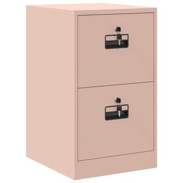 Vidaxl Kabinet za datoteke Roza 44 x 50 x 74,5 cm Hladno valjana jeklo