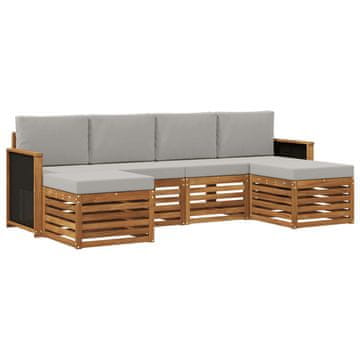 Vidaxl Sedežne garniture Masiven les akacije