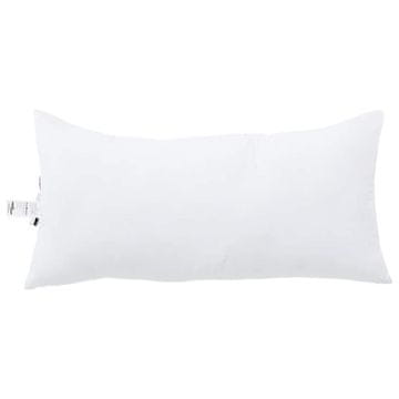 Vidaxl Vzglavnik z blazino Bela 80 x 40 x 20 cm Poliester