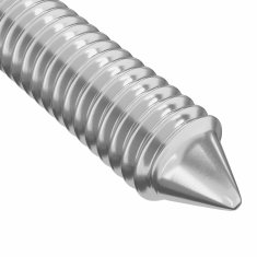 Vidaxl Pohištveni vijaki 12 szt. srebrna M6 x 60 mm Jeklo