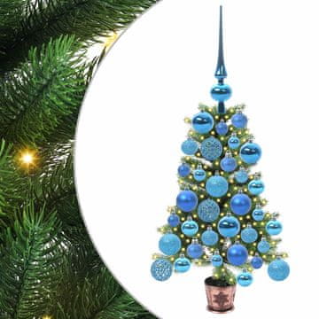 Vidaxl Božično drevo med 150 LED z stojalom Zelena 65 cm PE