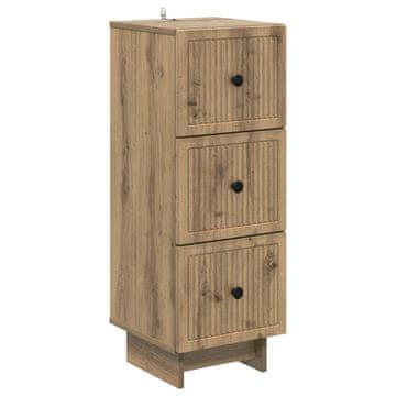 Vidaxl Predalna omara Artisan hrast 33 x 34,5 x 90 cm Inženirski les
