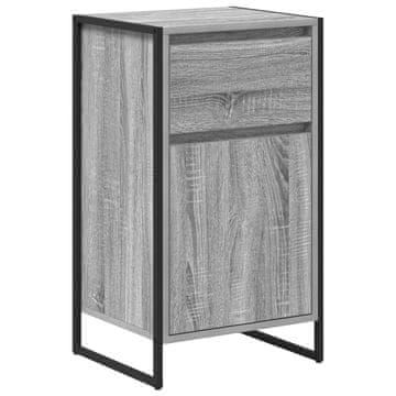 Vidaxl Strani šal Siva Sonoma 43 x 36 x 75,5 cm Konstruiran les