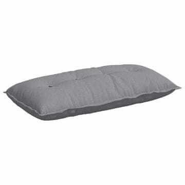 Vidaxl Poglavni vzglavnik Svetlo siva 100 x 19 x 50 cm blago