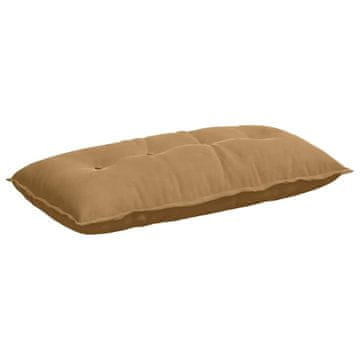 Vidaxl Poglavni vzglavnik Rjava 100 x 50 cm Žametna tkanina