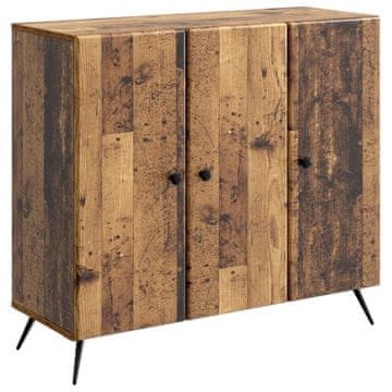 Vidaxl Strani šal Star les 89 x 34,5 x 80 cm Inženirski les