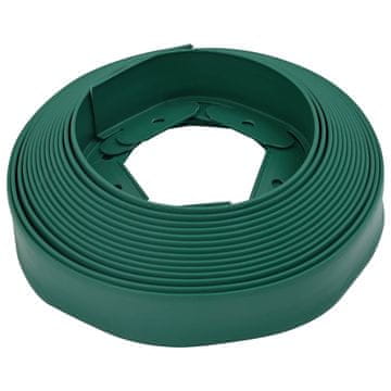 Vidaxl Robniki za trato Zelena 2000 x 4 x 5 cm Plastika