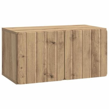 Vidaxl Omarica za TV, ki jo lahko montiraš na steno Artisan hrast