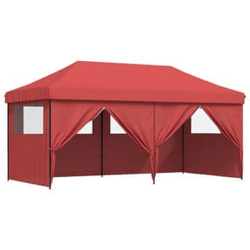 Vidaxl Zabavni šotor Burgundija 292 x 580 x 315 cm Oxford tkanina