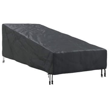 Vidaxl Prevleka za zunanje pohištvo Črna 210 x 80 x 75 cm