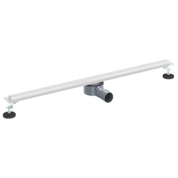 Vidaxl 360° odtok za tuš s tankskim modelom srebrna 90 cm