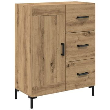 Vidaxl Strani šal artisan hrast 69,5 x 34 x 90 cm Konstruiran les