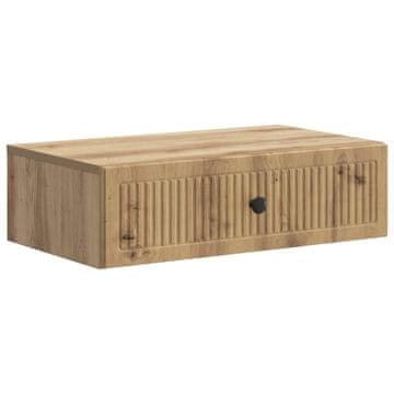 Vidaxl Stenska stranska miza 59 x 34,5 x 17 cm Inženirski les