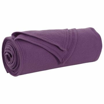 Vidaxl Odeja Vijolična 170 x 130 cm Flis