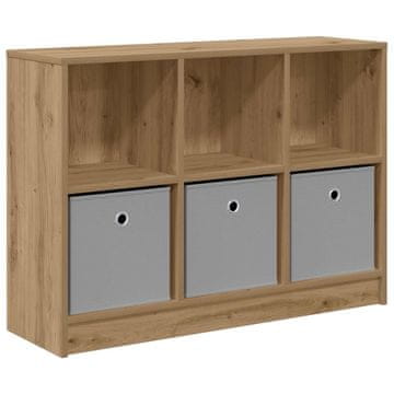 Vidaxl Strani šal s predalom Umetni hrast 88,5 x 27,5 x 63,5 cm
