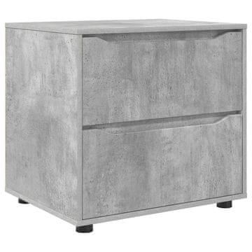 Vidaxl Omarica za shranjevanje Betonsko siva 60 x 48 x 57 cm