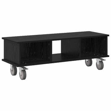 Vidaxl TV stojalo Črna Orehovina 100 x 35 x 35 cm Konstruiran les