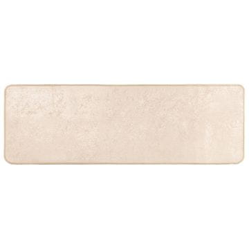 Vidaxl Preproga runner MARSA krema 50 x 150 cm Poliester in PVC