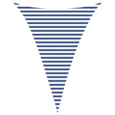 Vidaxl Sončno platno Modra in bela 3 x 4 x 4 m 100% poliester Oxford