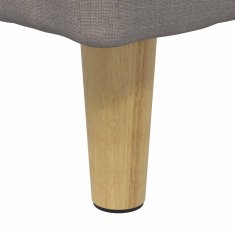 Vidaxl Ottoman s shranjevanjem Taupe 80 x 80 x 45 cm blago