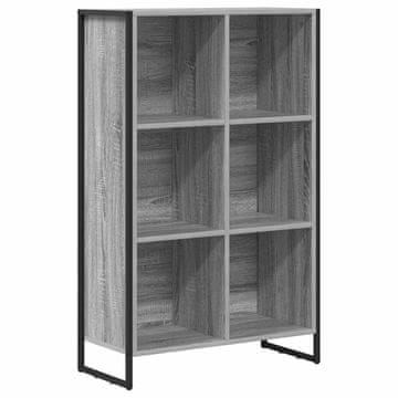 Vidaxl Knjigovni omar Siva Sonoma 99,5 x 30 x 108,5 cm Konstruiran les